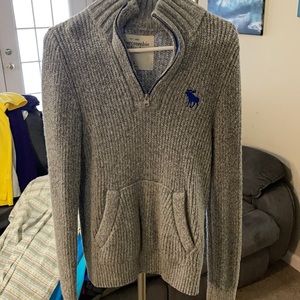 Gray Abercrombie sweater